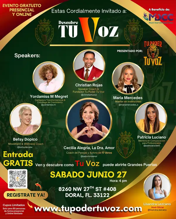 Descubre TU VOZ - PRESENCIAL Boletos, sábado, 27 de junio  •  16:00 - 21:00 | Eventbrite