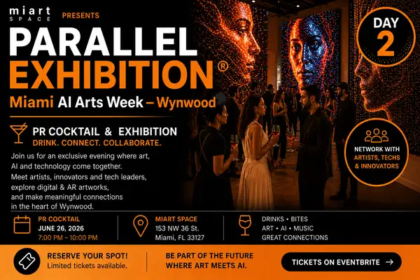 MIAMI AI ARTS WEEK PARALLEL EXHIBITION in Wynwood -  P.R. Night DAY 2