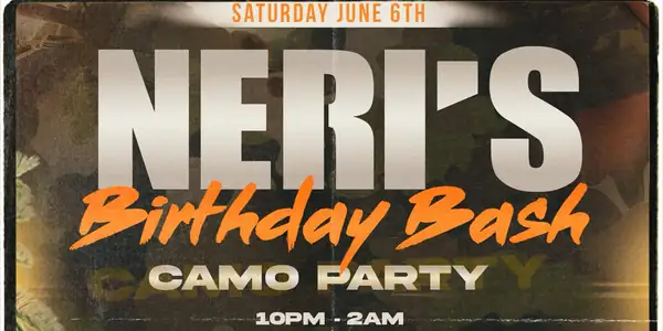 Neri's Bday Bash - Call of Booty: A Camo Party